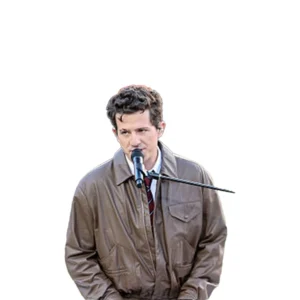 Super Bowl LX Charlie Puth Leather Jacket 2026