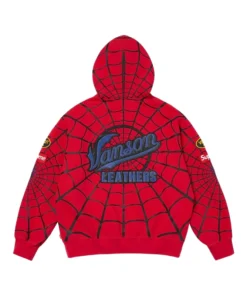 Vanson Leathers x Supreme Spiderman Hoodie