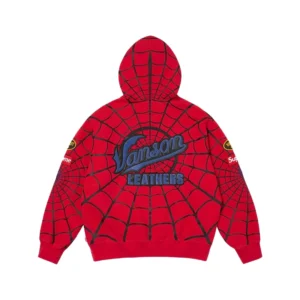 Vanson Leathers x Supreme Spiderman Hoodie