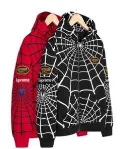 Vanson Leathers x Supreme Spiderman Hoodie - Image 3