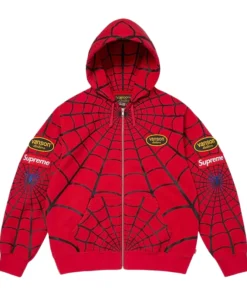 Alternative view of Vanson Leathers x Supreme Spiderman Hoodie
