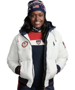 Team USA Polo Olympic Down Jacket For Man