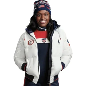 Team USA Polo Olympic Down Jacket For Man