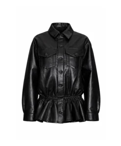 Charli XCX Black Leather Jacket