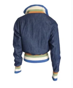 Unisex Electric Bloom 2026 Ruby Marino Denim Zip Jacket
