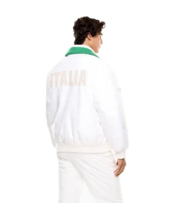 Winter Olympics 2026 Team Italy EA7 Emporio Armani Bomber Jacket For Man