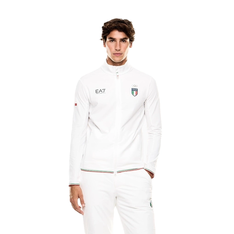 Winter Olympics 2026 Team Italy EA7 Emporio Armani Powerstretch Jacket For Man
