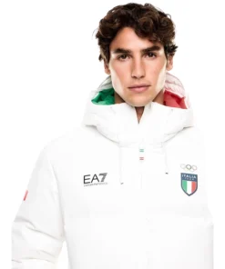 Winter Olympics 2026 Team Italy EA7 Emporio Armani Ski Puffer Jacket 2025