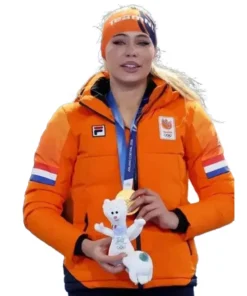 Winter Olympics 2026 Team Netherlands Jutta Leerdam Puffer Jacket