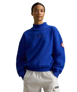 Women’s Polo Ralph Lauren Team USA Fleece Mockneck Sweatshirt For Man