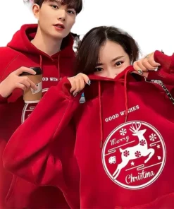 cutie kim my girlfriend in a red hoodie