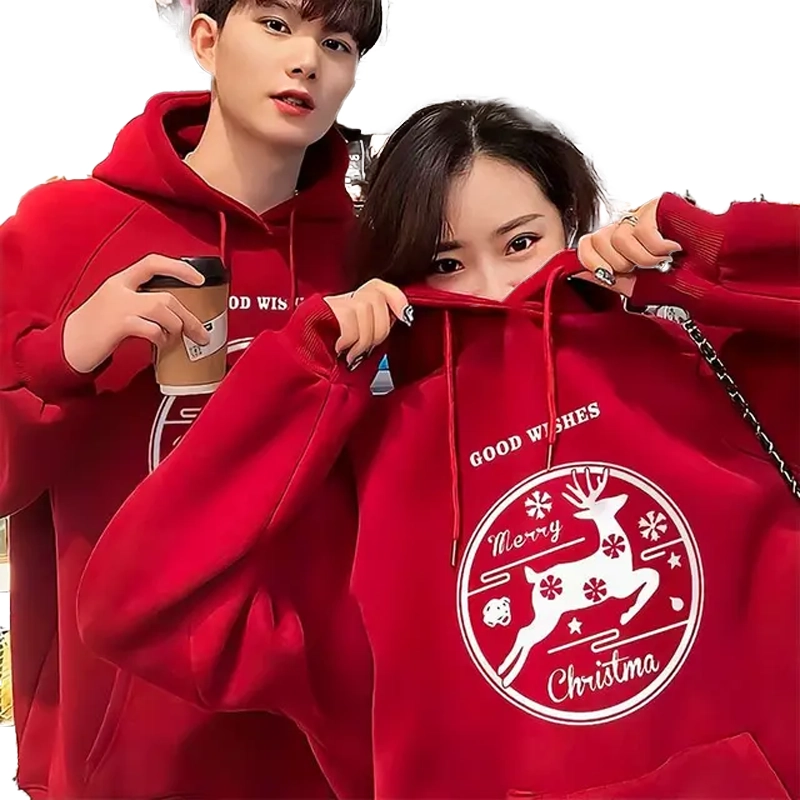 cutie kim my girlfriend in a red hoodie