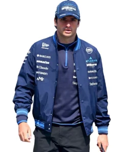Alternative view of 2026 Atlassian Williams F1 Team Carlos Sainz Jr. Varsity Jacket