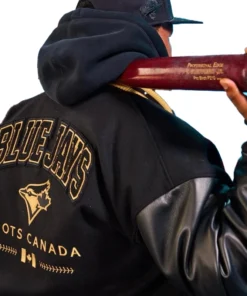 Alternative view of 2026 Blue Jays Roots Canada Varsity Jacket