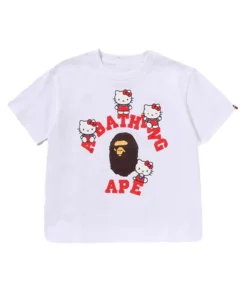 BAPE x Hello Kitty College T-Shirt - Image 3