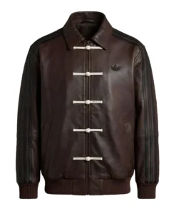 Adidas Chinese New Year Brown Leather Jacket