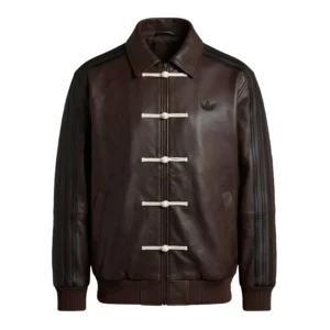 Adidas Chinese New Year Brown Leather Jacket