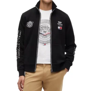 Tommy Hilfiger x Cadillac F1 Team Black Track Jacket