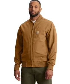 Alternative view of Carhartt Rugged Flex Duck Relaxed Fit Bomber Jacket