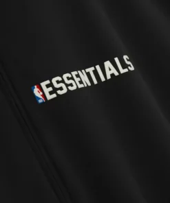 Fear of God x NBA Half-Zip Track Black Jacket - Image 4