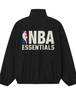 Alternative view of Fear of God x NBA Half-Zip Track Black Jacket