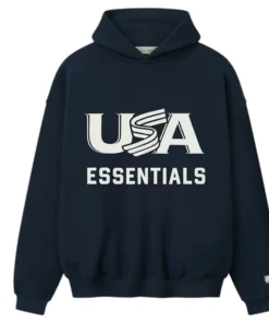 Fear of God Essentials USA Baseball Sport Hoodie - Image 3