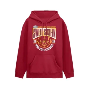 Iowa State Cyclones 2026 NCAA Tournament March Madness Sweet 16 Hoodie