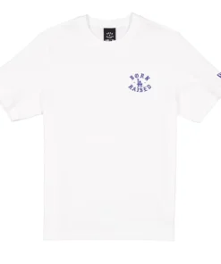 Los Angeles Dodgers New Era x Born x Raised White Back-to-Back World Series Champions Old English T-Shirt