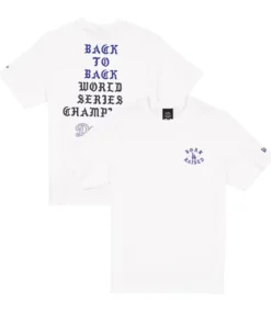 Dodgers New Era x Born x Raised Back-to-Back World Series Champions T-Shirt