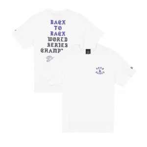 Dodgers New Era x Born x Raised Back-to-Back World Series Champions T-Shirt