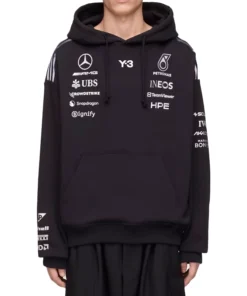Mercedes Y-3 Team Black Hoodie