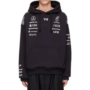 Mercedes Y-3 Team Black Hoodie