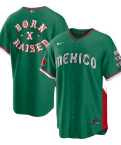 Mexico Baseball Nike x Born x Raised 2026 World Baseball Green Jersey