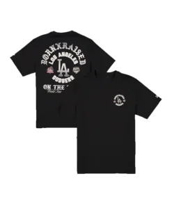New Era x Born x Raised Dodgers Back-to-Back Champions On The Turf T-Shirt