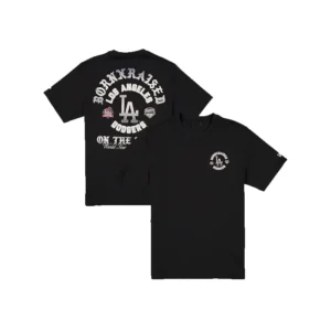 New Era x Born x Raised Dodgers Back-to-Back Champions On The Turf T-Shirt