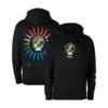 Oregon Ducks Grateful Ducks Rainbow Spiral Hoodie