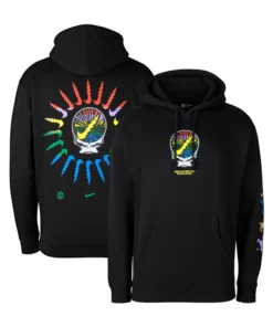 Oregon Ducks Grateful Ducks Rainbow Spiral Hoodie