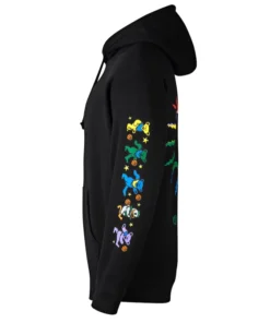 Oregon Ducks Grateful Ducks Rainbow Spiral Hoodie - Image 3