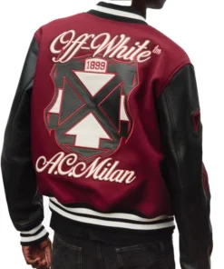 Off White Ac Milan Varsity 2026 Jacket - Image 3