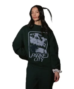 Alternative view of Parke Sport Graphic Mockneck Sweatshirt