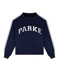 Parke Sport Stripe Mockneck Sweatshirt