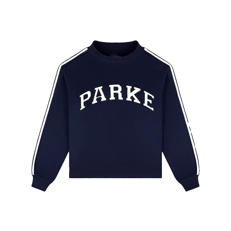 Parke Sport Stripe Mockneck Sweatshirt
