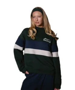 Alternative view of Parke Vintage Stripe Mockneck Sweatshirt