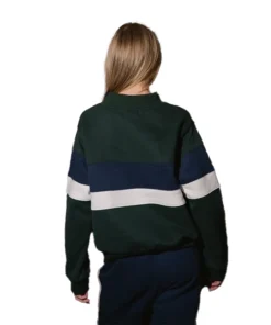 Parke Vintage Stripe Mockneck Sweatshirt - Image 3