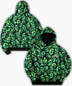 Market X Shrek Iconic Liquid Blue Skull Hoodie