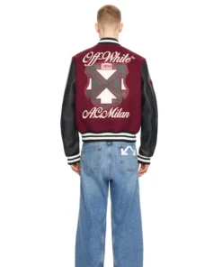 Off White Ac Milan Varsity 2026 Jacket - Image 5
