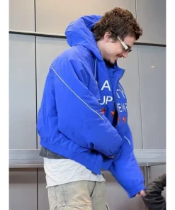 Alternative view of Timothée Chalamet Marty Supreme Japan Jacket