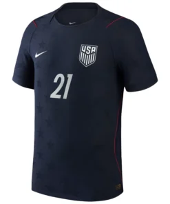 Timothy Weah USMNT Match Away Soccer Jersey