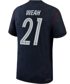 Alternative view of Timothy Weah USMNT Match Away Soccer Jersey
