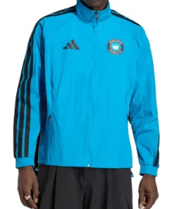 Charlotte FC adidas 2026 Anthem Blue Raglan Jacket